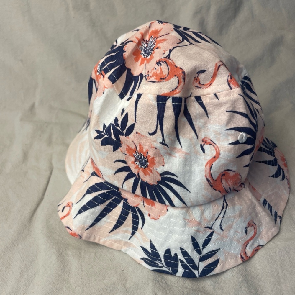 Woman’s Pink Floral Flamingo Summer Bucket Hat
